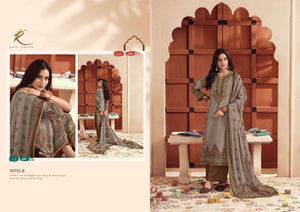 Rakhi Fashion Karve Ka Tyohar Bemberg Crape Dress Material