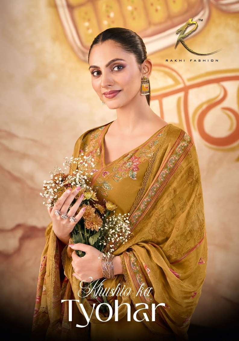 Rakhi Fashion Khushio Ka Tyohar 55696 Bemberg Modal Dress Material