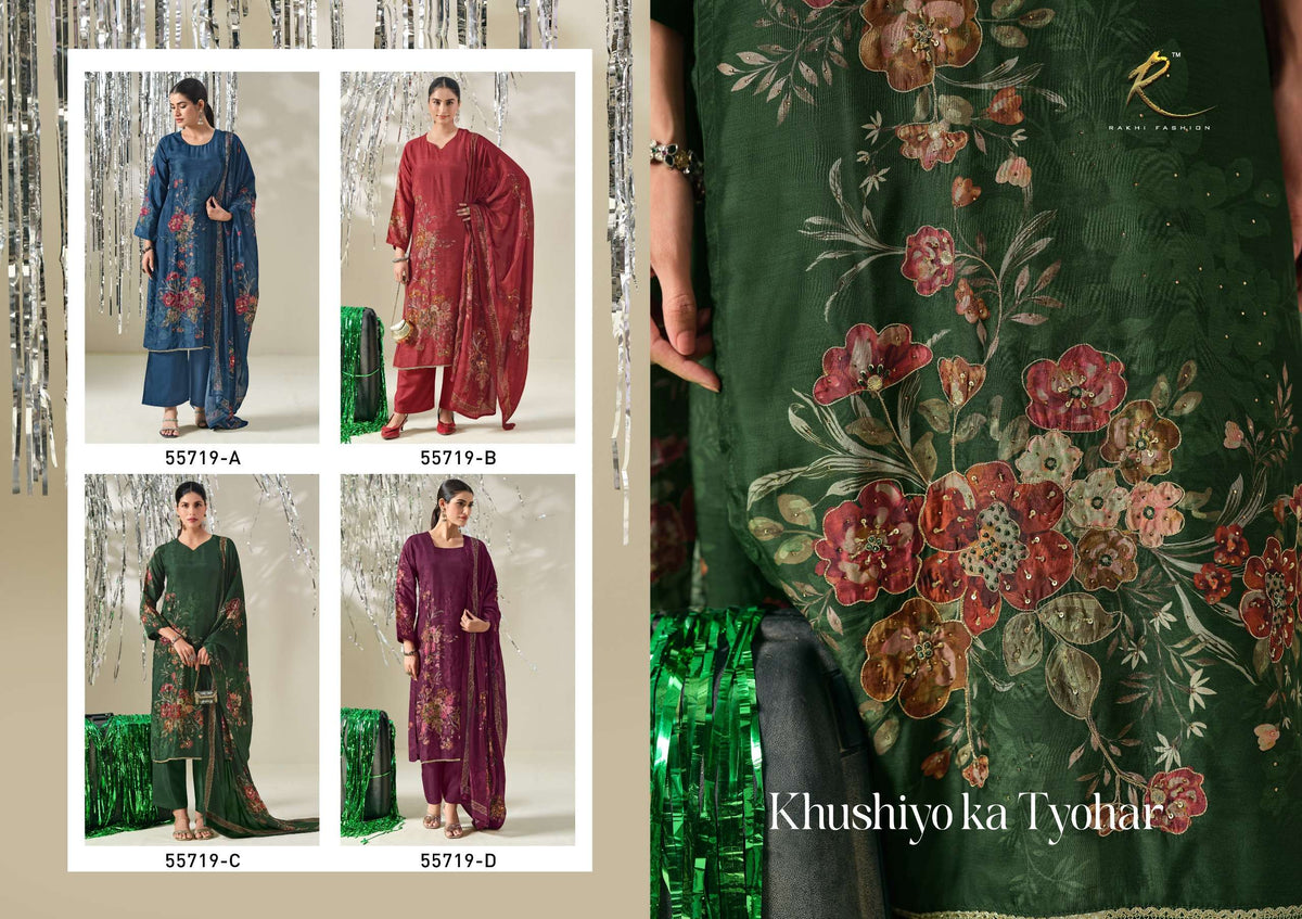 Rakhi Fashion Khushiyo Ka Tyohar 55719 Viscose Modal Dress Material