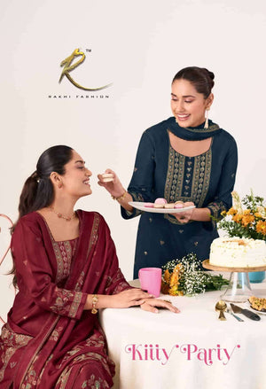 Rakhi Fashion Kitty Party Bemberg Modal Dress Material