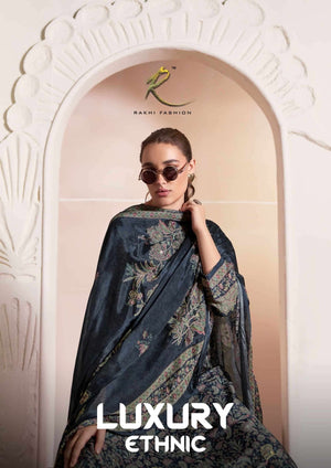 Rakhi Fashion Luxury Ethnic 55678 Pure Viscose Modal Dress Material - Amrah Wholesale