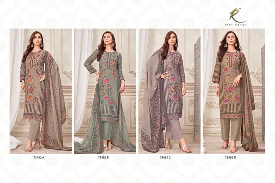 Rakhi Fashion Melboure Dreams 73483 Premium Bemberg Mal Dress Material - Amrah Wholesale