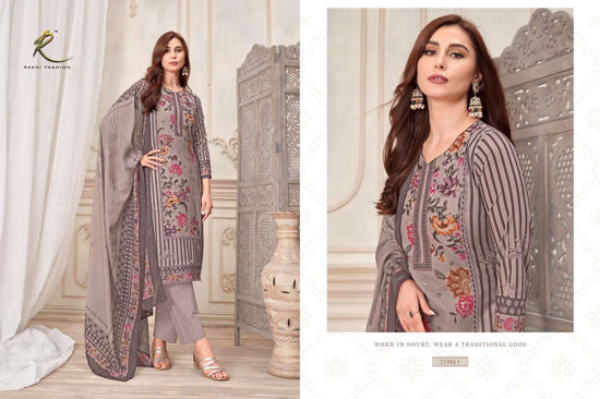 Rakhi Fashion Melboure Dreams 73483 Premium Bemberg Mal Dress Material - Amrah Wholesale