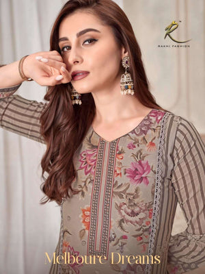Rakhi Fashion Melboure Dreams 73483 Premium Bemberg Mal Dress Material - Amrah Wholesale