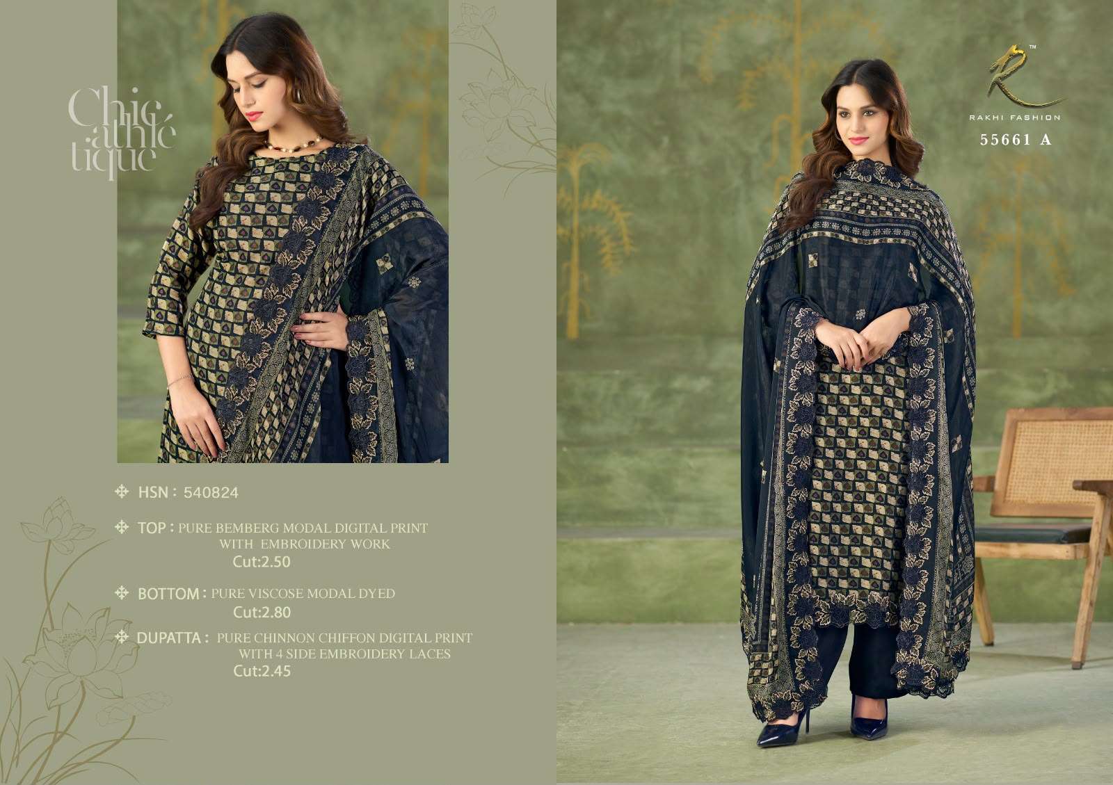 Rakhi Fashion Millionaires Lifestyle 55661 Premium Modal Dress Material