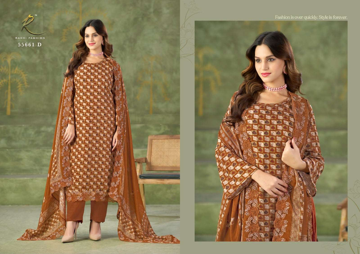 Rakhi Fashion Millionaires Lifestyle 55661 Premium Modal Dress Material - Amrah Wholesale