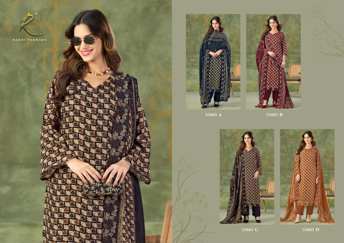 Rakhi Fashion Millionaires Lifestyle 55661 Premium Modal Dress Material - Amrah Wholesale