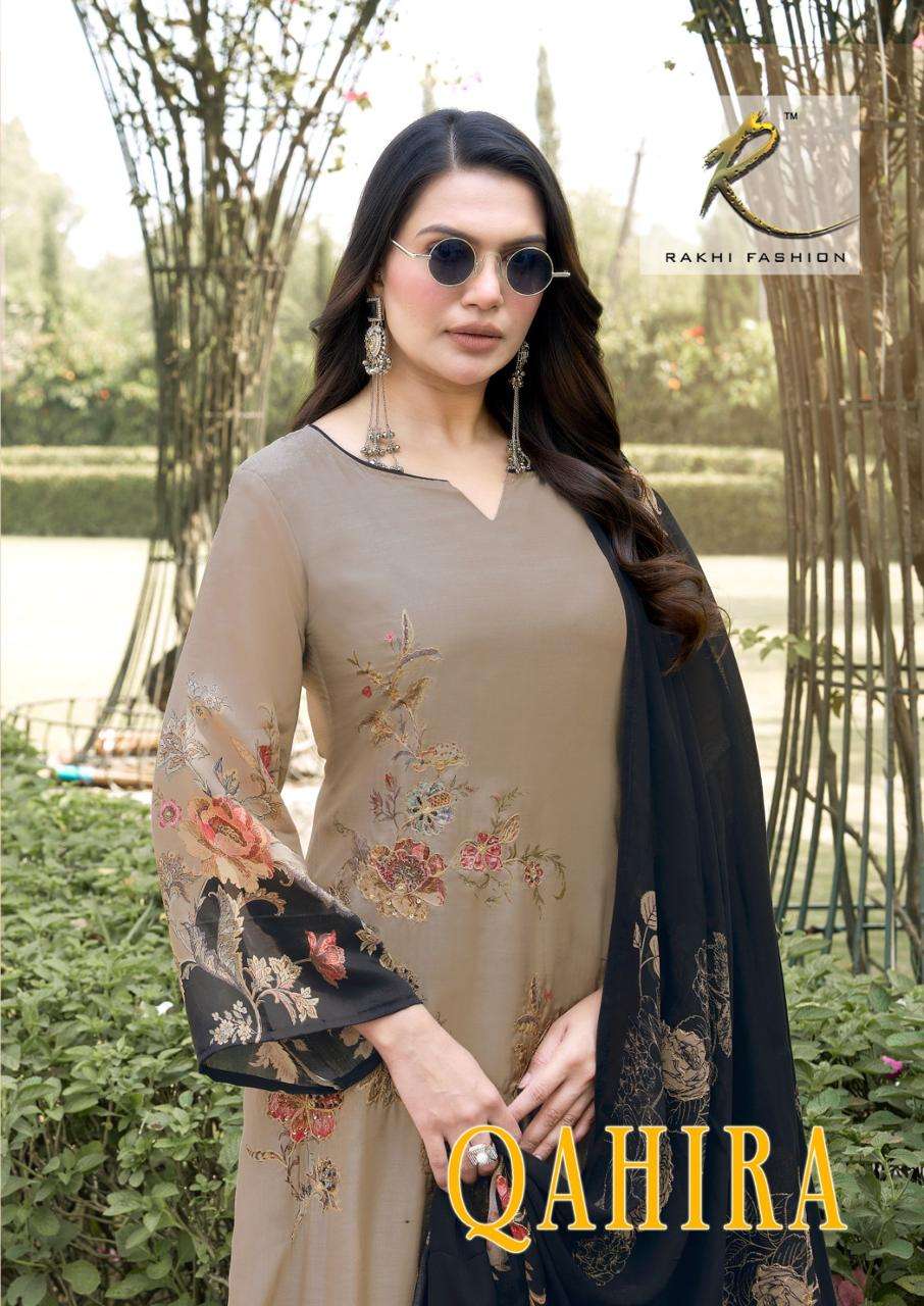 Rakhi Fashion Qahira 55615 Viscose Modal Dress Material - Amrah Wholesale