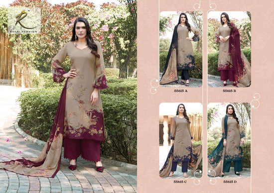 Rakhi Fashion Qahira 55615 Viscose Modal Dress Material - Amrah Wholesale
