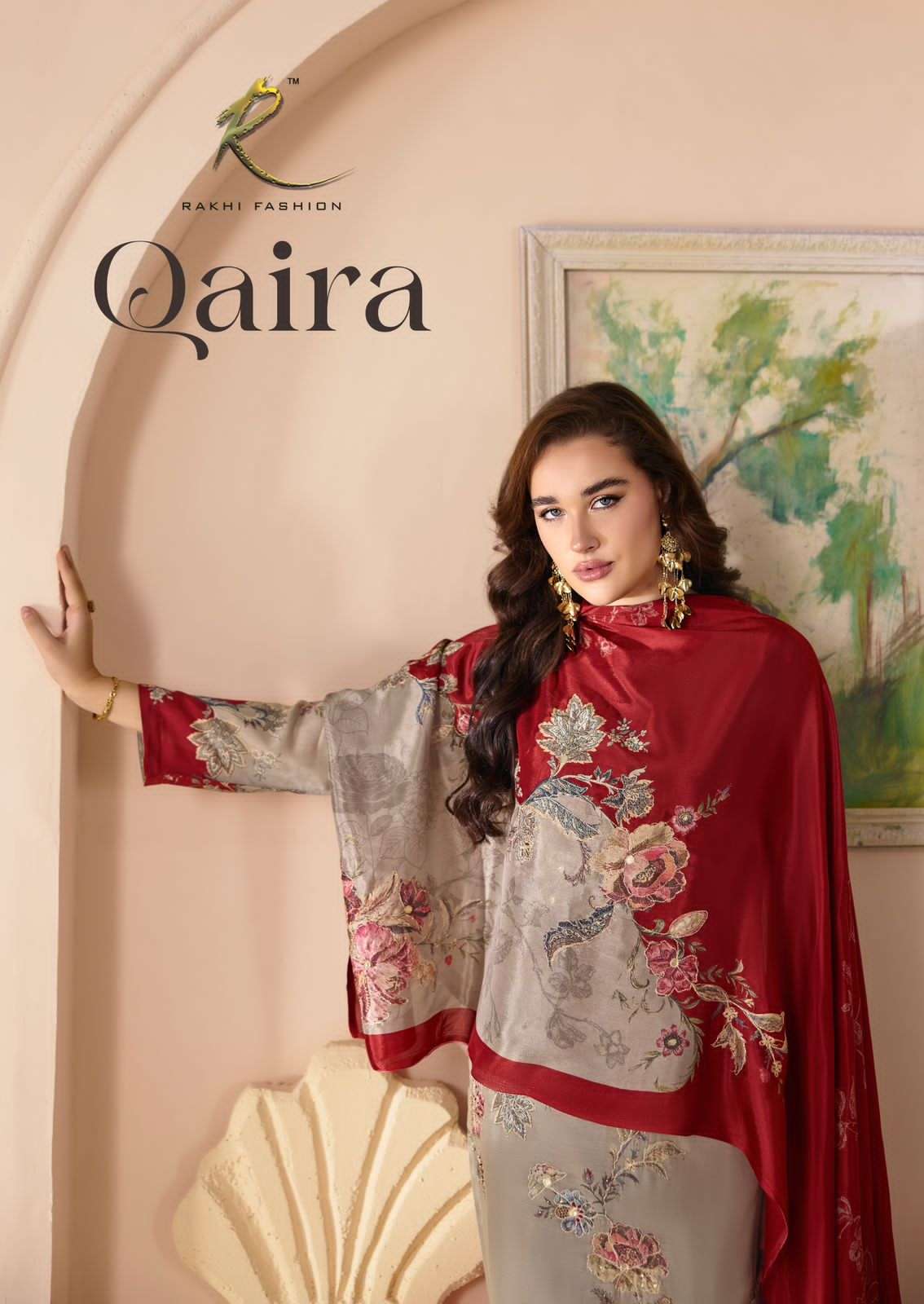 Rakhi Fashion Qaira 55615 Modal Swarovski Dress Material