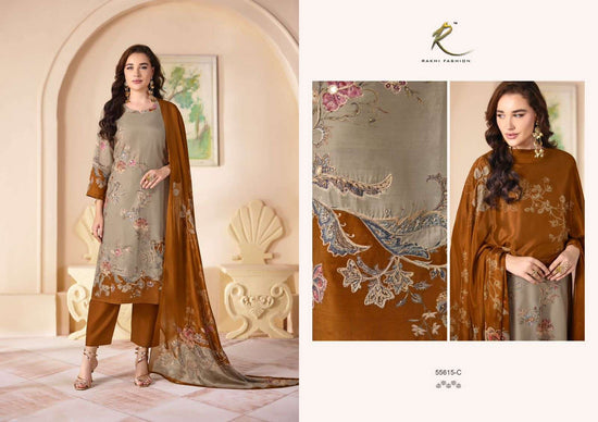Rakhi Fashion Qaira 55615 Modal Swarovski Dress Material