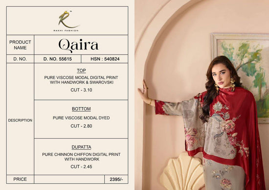 Rakhi Fashion Qaira 55615 Modal Swarovski Dress Material