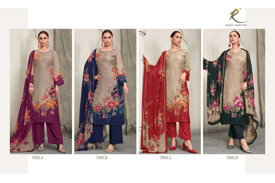 Rakhi Fashion Qaira 55681 Premium Modal Handwork Dress Material - Amrah Wholesale