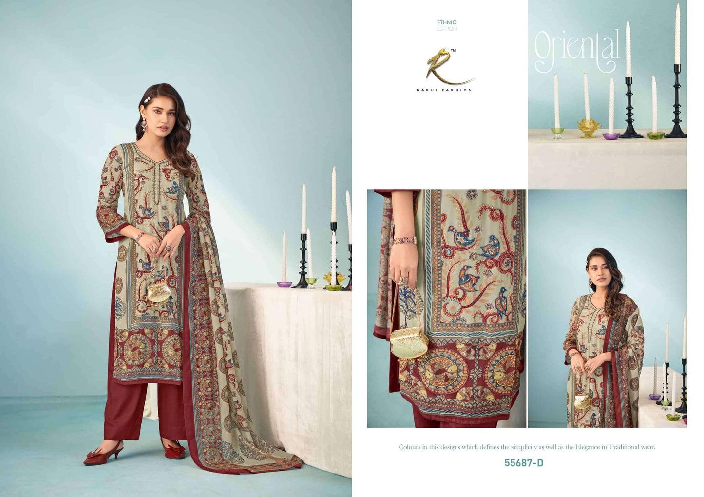 Rakhi Fashion Rakhdi Special 55687 Bemberg Silk Dress Material
