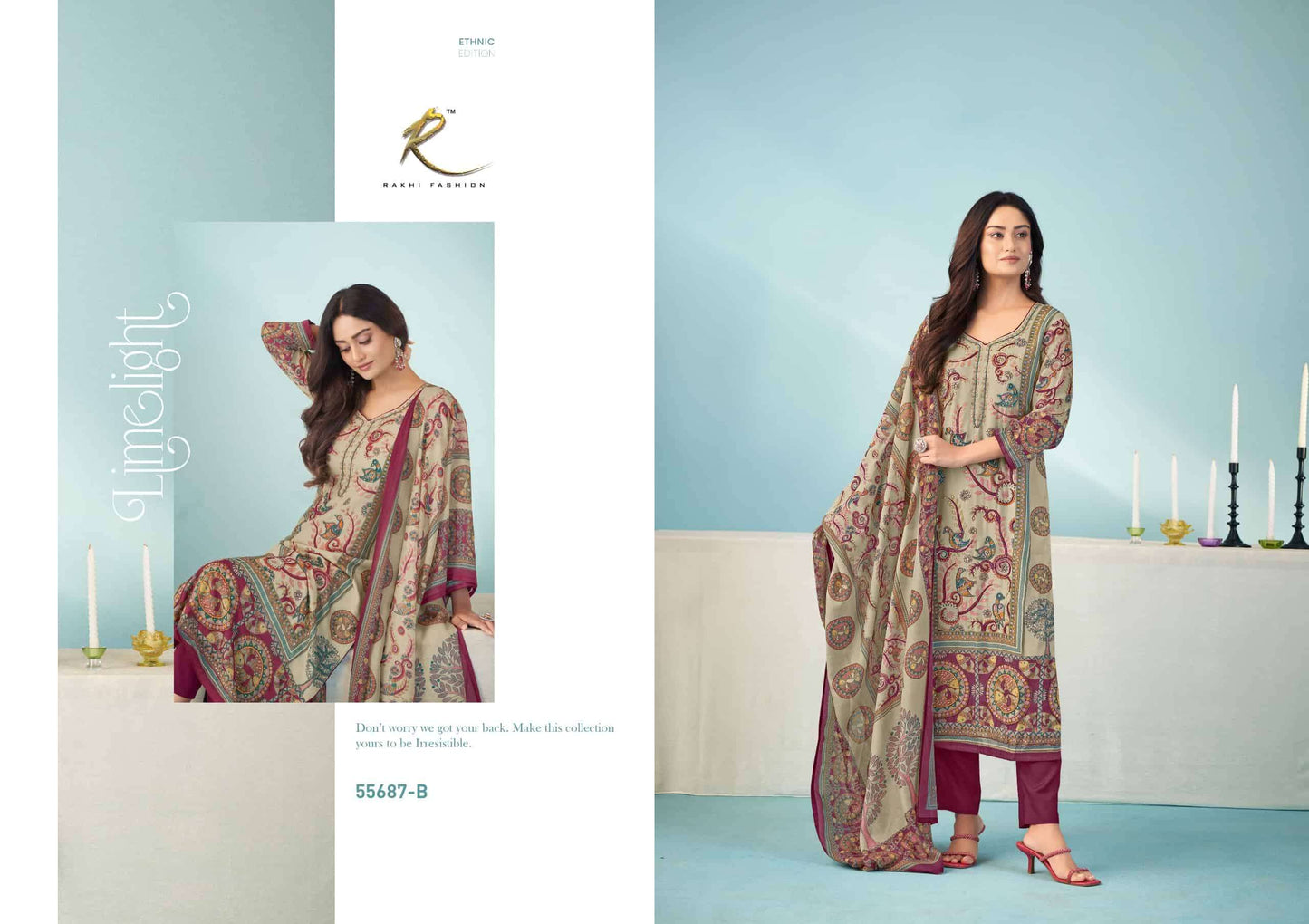 Rakhi Fashion Rakhdi Special 55687 Bemberg Silk Dress Material