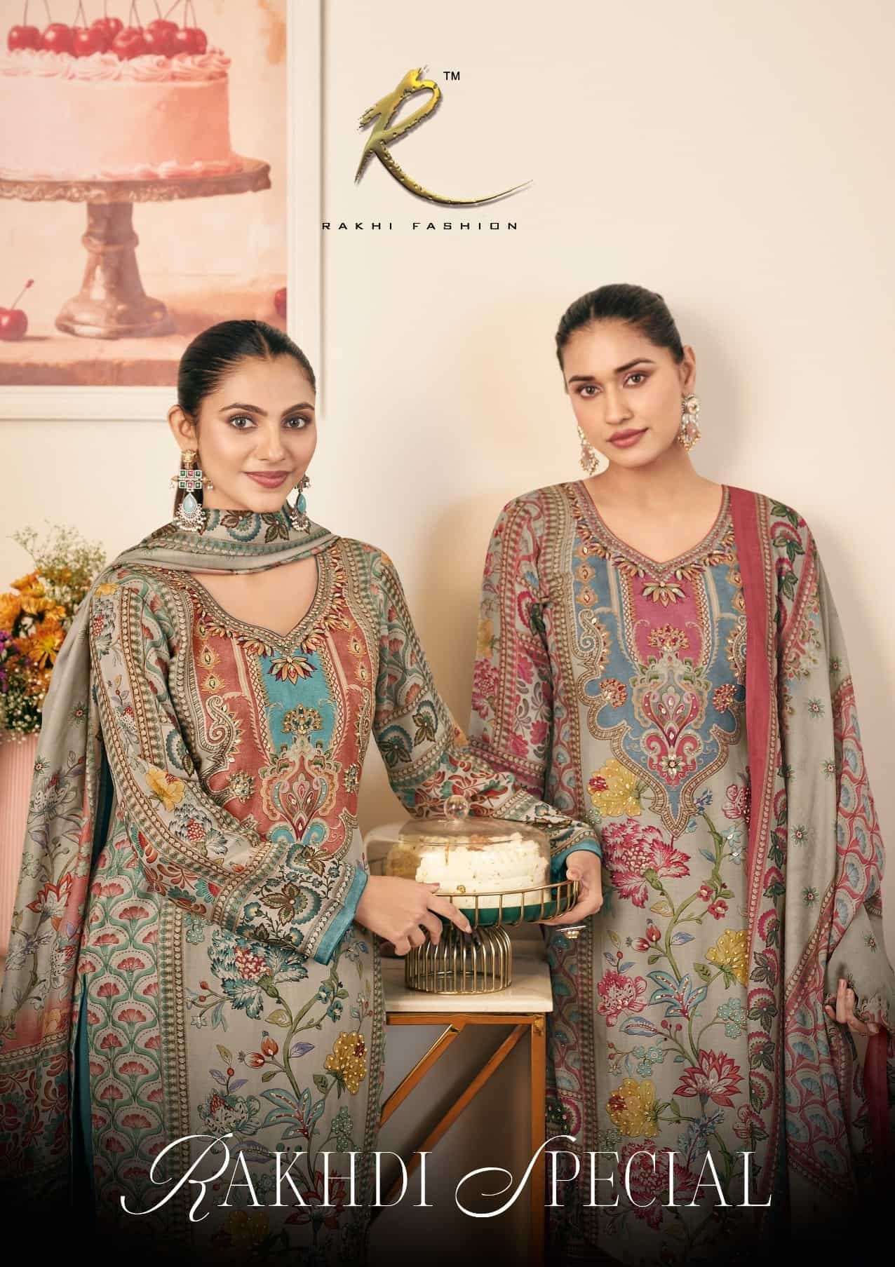 Rakhi Fashion Rakhdi Special 55700 Bemberg Silk Dress Material