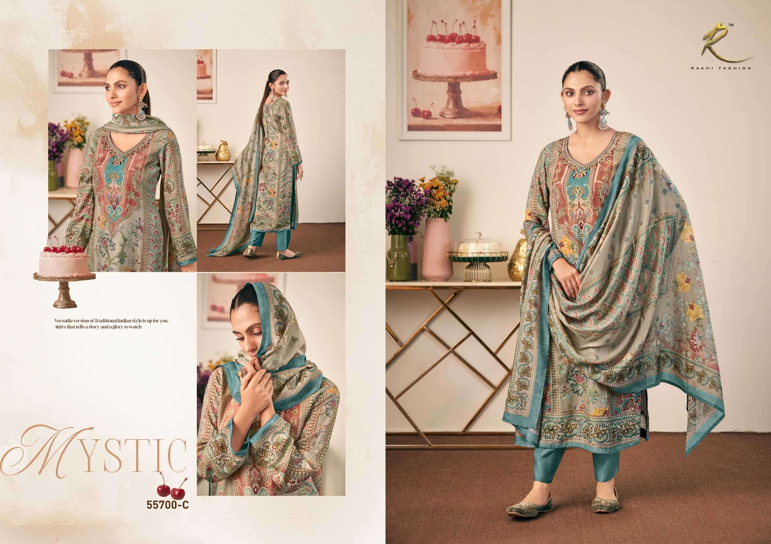 Rakhi Fashion Rakhdi Special 55700 Bemberg Silk Dress Material