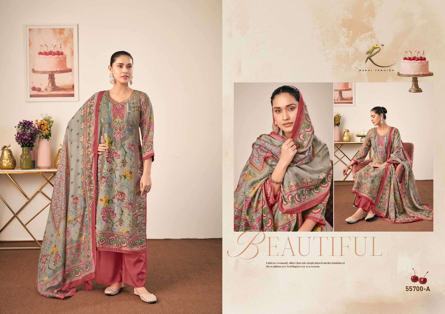 Rakhi Fashion Rakhdi Special 55700 Bemberg Silk Dress Material