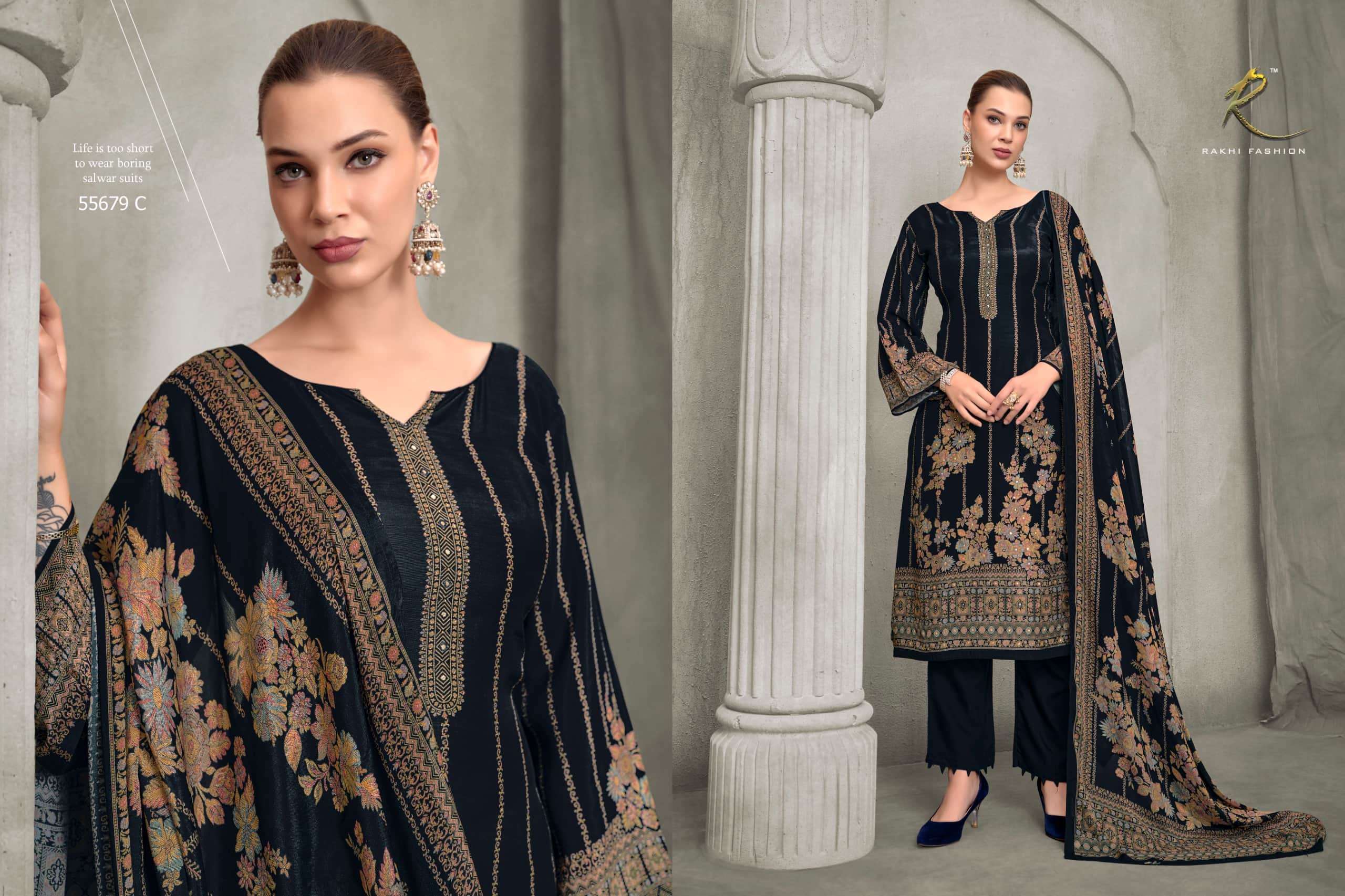 Rakhi Fashion Ranibagh 55679 Bemberg Modal Dress Material
