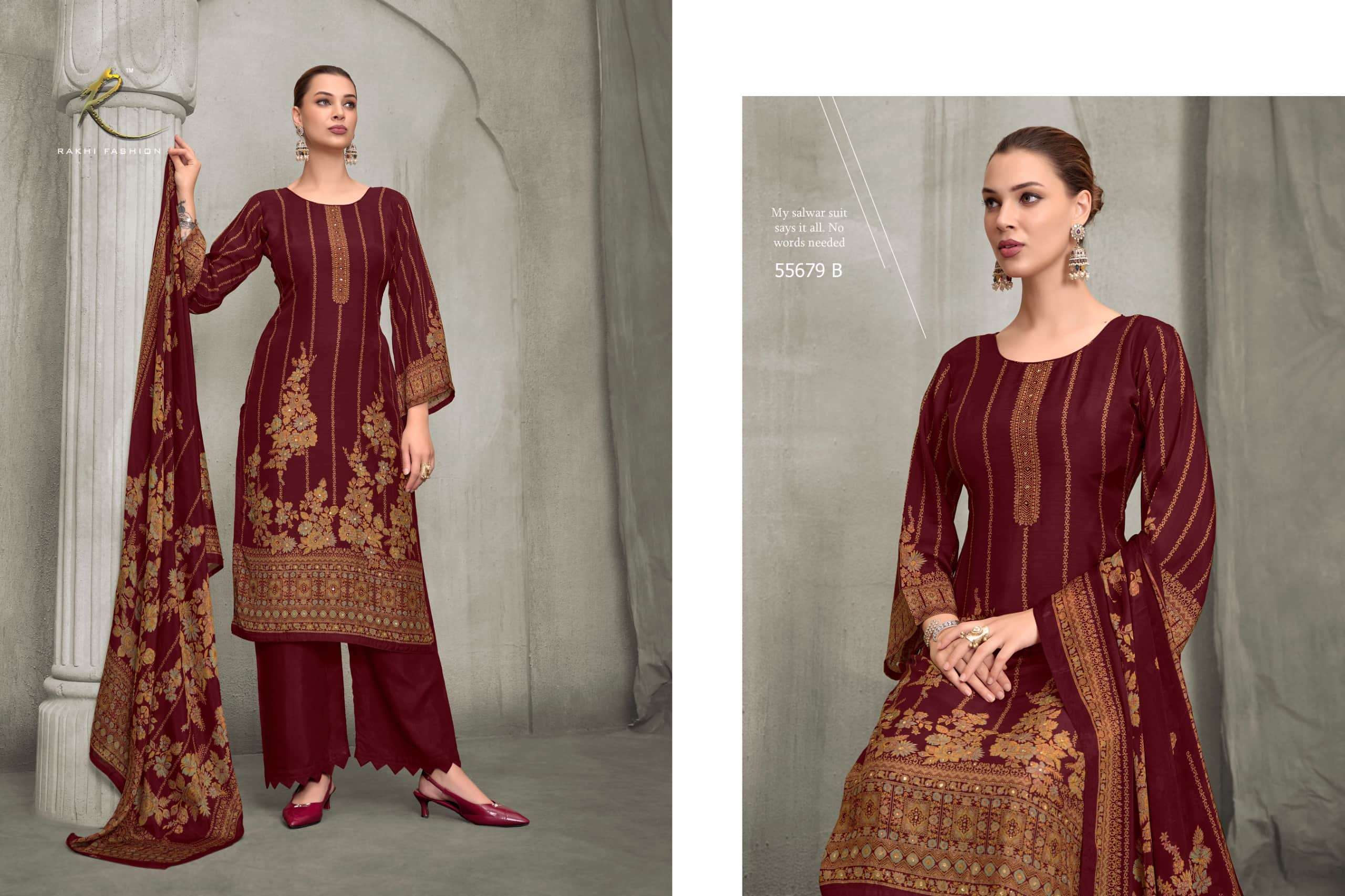 Rakhi Fashion Ranibagh 55679 Bemberg Modal Dress Material