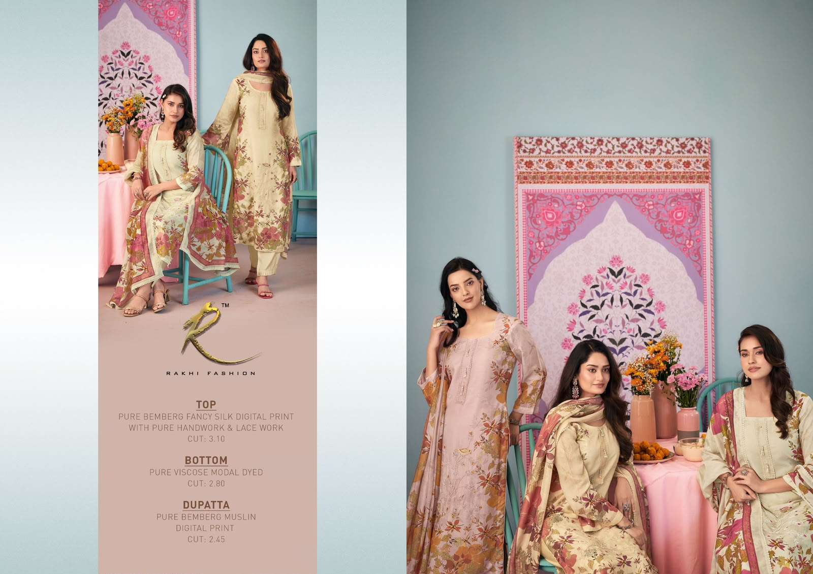 Rakhi Fashion Shahi Mithaas 55686 Bemberg Silk Dress Material