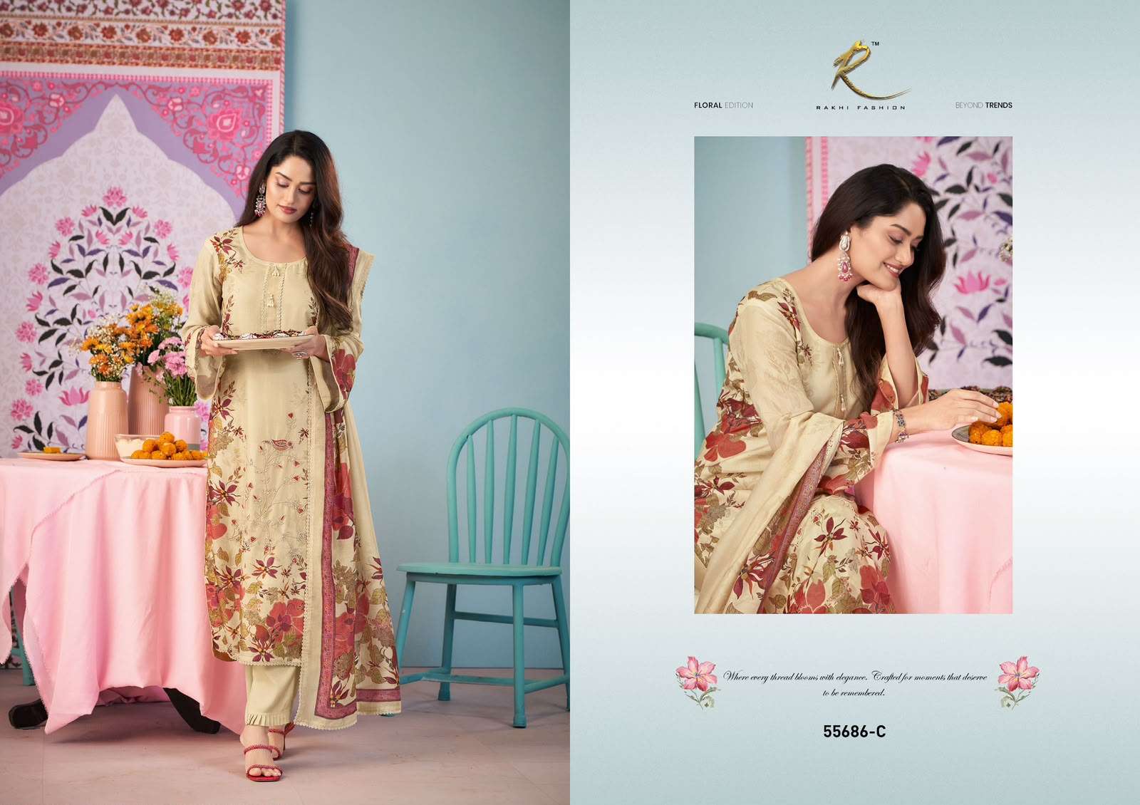 Rakhi Fashion Shahi Mithaas 55686 Bemberg Silk Dress Material