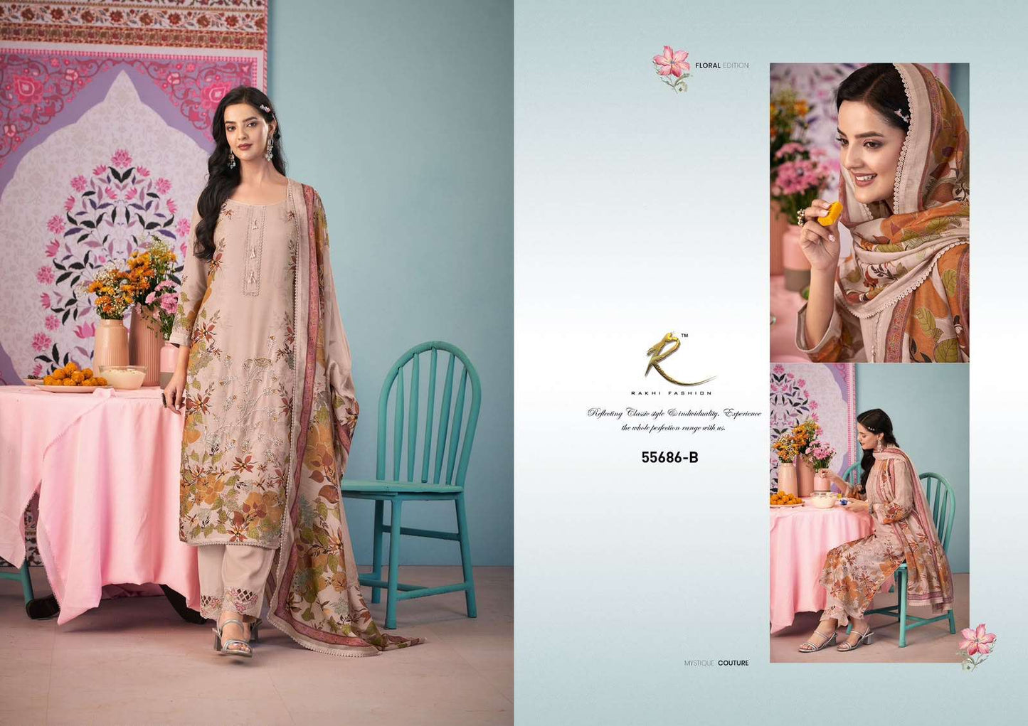 Rakhi Fashion Shahi Mithaas 55686 Bemberg Silk Dress Material