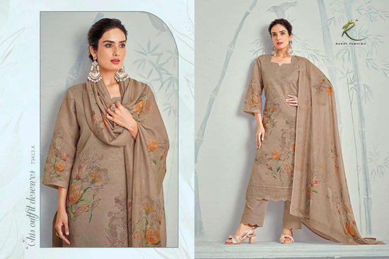 Rakhi Fashion Star Summer 73413 Premium Organdy Dress Material - Amrah Wholesale