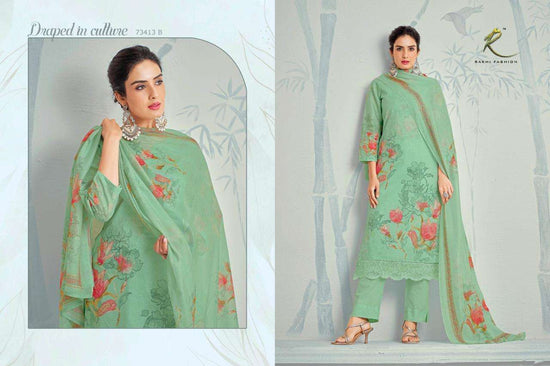 Rakhi Fashion Star Summer 73413 Premium Organdy Dress Material - Amrah Wholesale