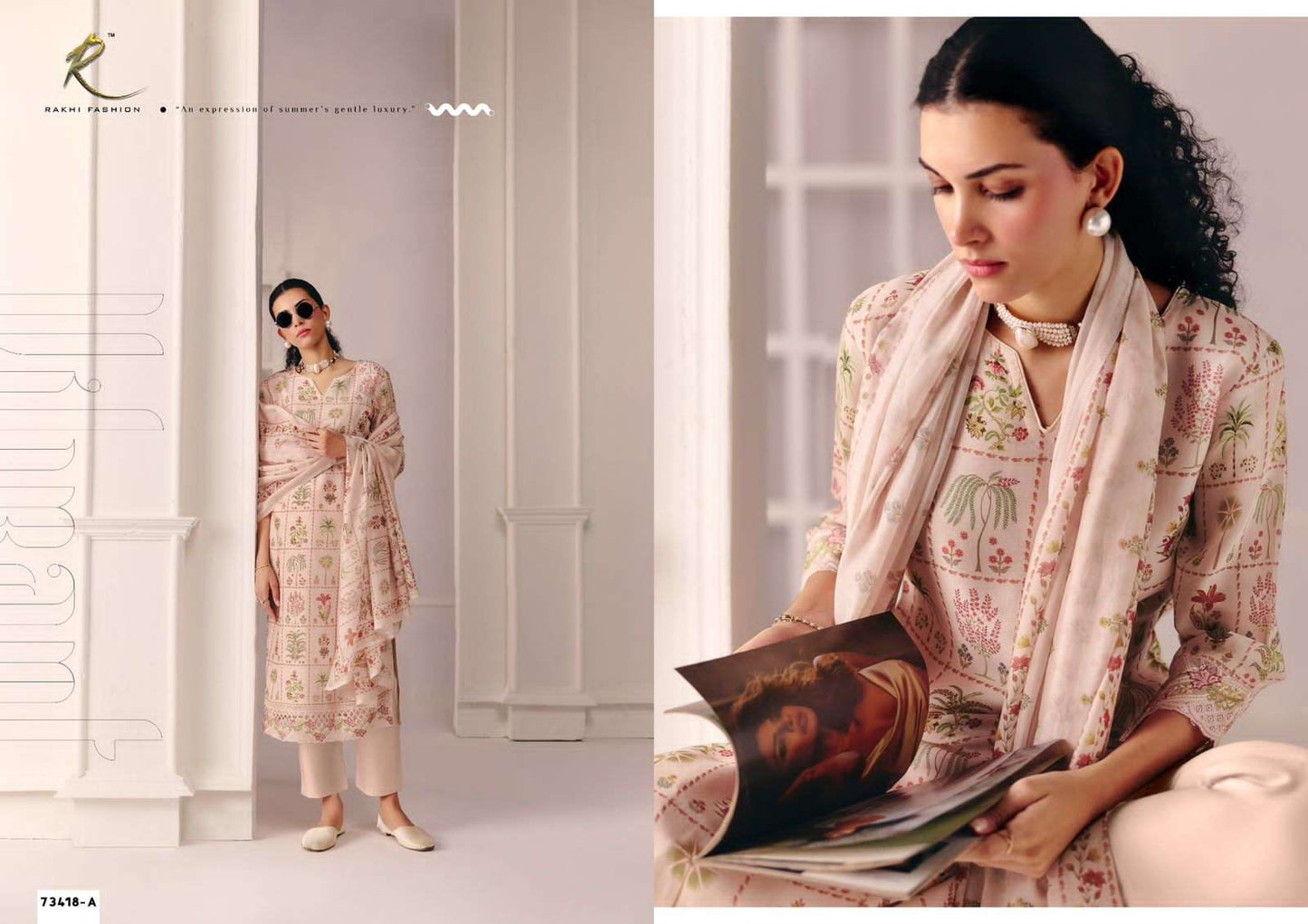 Rakhi Fashion Summer Andaaz 73418 Dress Material Wholesale Catalogue - Amrah Wholesale