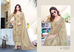 Rakhi Fashion Summer Andaaz 73471 Pure Bemberg Mal Chanderi Salwar Suit - Amrah Wholesale