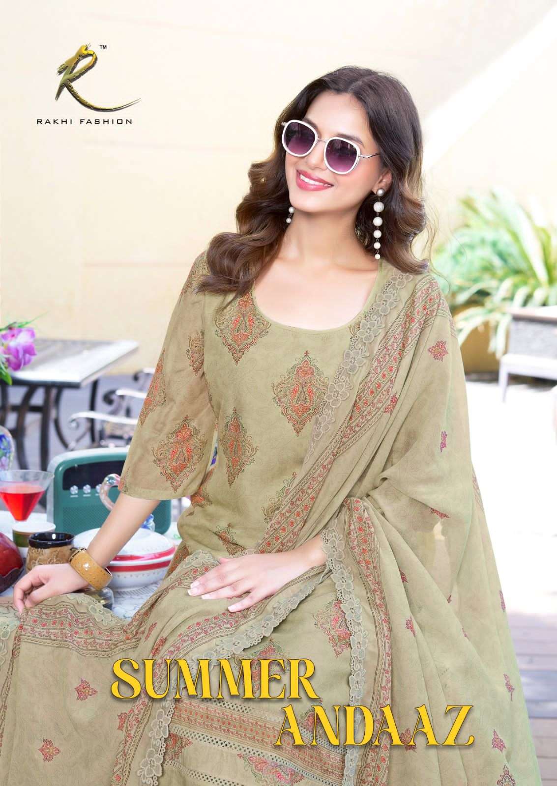Rakhi Fashion Summer Andaaz 73471 Pure Bemberg Mal Chanderi Salwar Suit - Amrah Wholesale