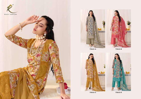 Rakhi Fashion Summer Carnival 73443 Pure Premium Linen Dress Material - Amrah Wholesale