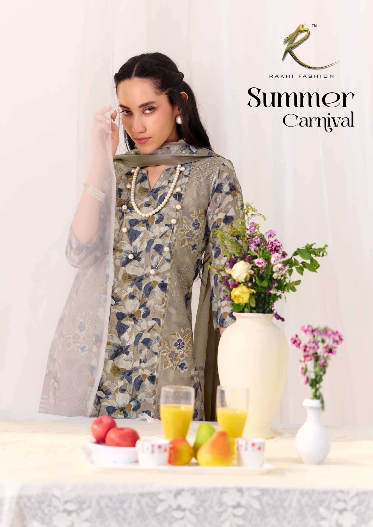 Rakhi Fashion Summer Carnival 73443 Pure Premium Linen Dress Material - Amrah Wholesale