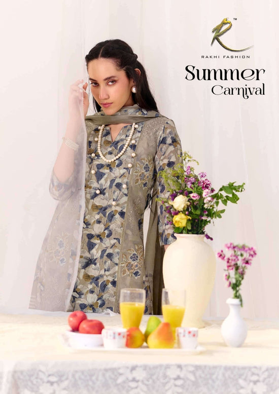 Rakhi Fashion Summer Carnival 73443 Pure Premium Linen Dress Material - Amrah Wholesale