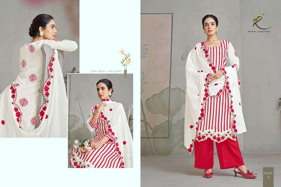 Rakhi Fashion Summer Delights 73433 Chanderi Dress Material - Amrah Wholesale
