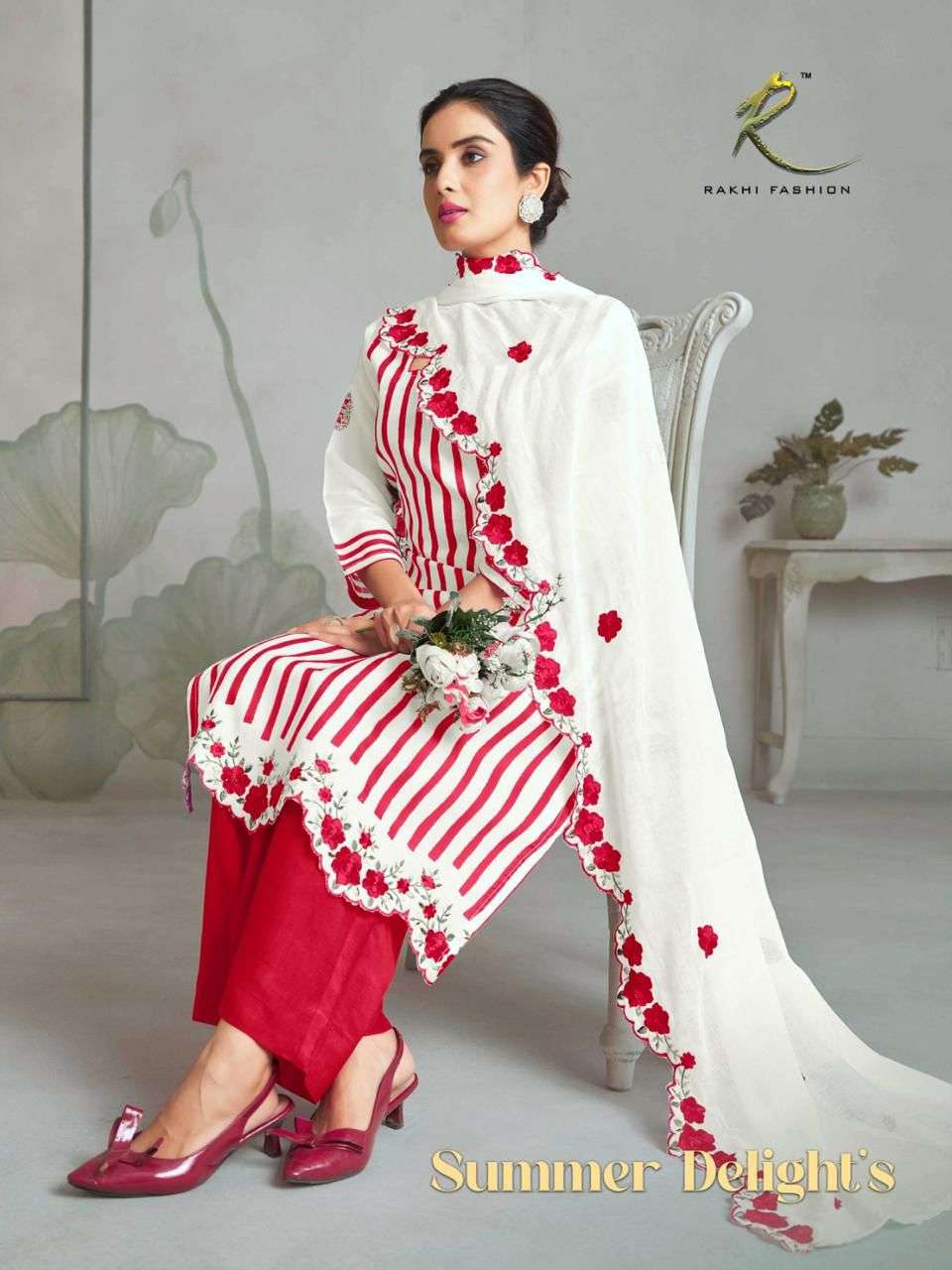 Rakhi Fashion Summer Delights 73433 Chanderi Dress Material - Amrah Wholesale