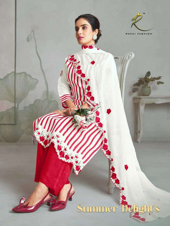 Rakhi Fashion Summer Delights 73433 Chanderi Dress Material - Amrah Wholesale