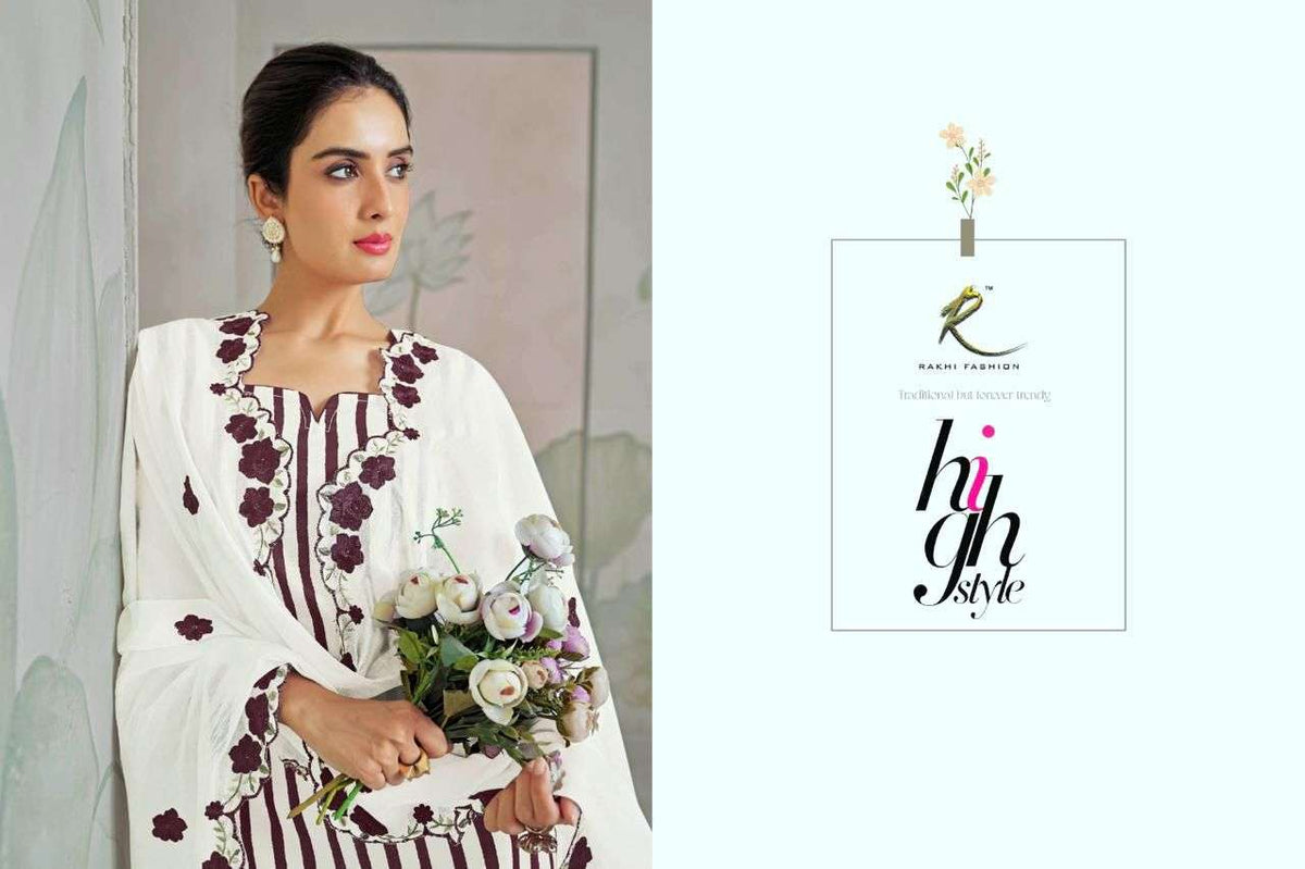 Rakhi Fashion Summer Delights 73433 Chanderi Dress Material - Amrah Wholesale