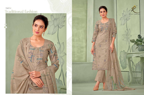 Rakhi Fashion Summer Extravanganza 73422 Mulberry Dress Material - Amrah Wholesale