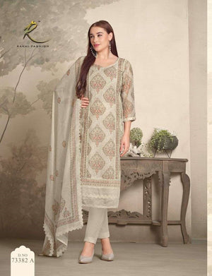 Rakhi Fashion Summer Fragrance 73382 Salwar Suit Set Wholesale Catalogue - Amrah Wholesale