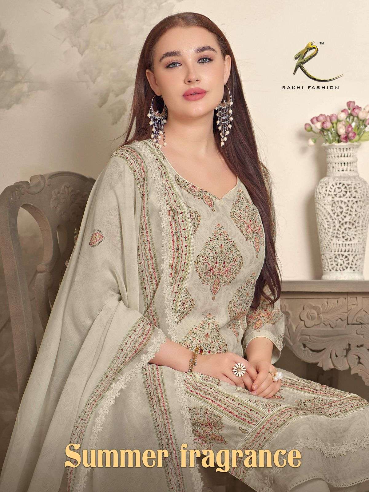 Rakhi Fashion Summer Fragrance 73382 Salwar Suit Set Wholesale Catalogue - Amrah Wholesale