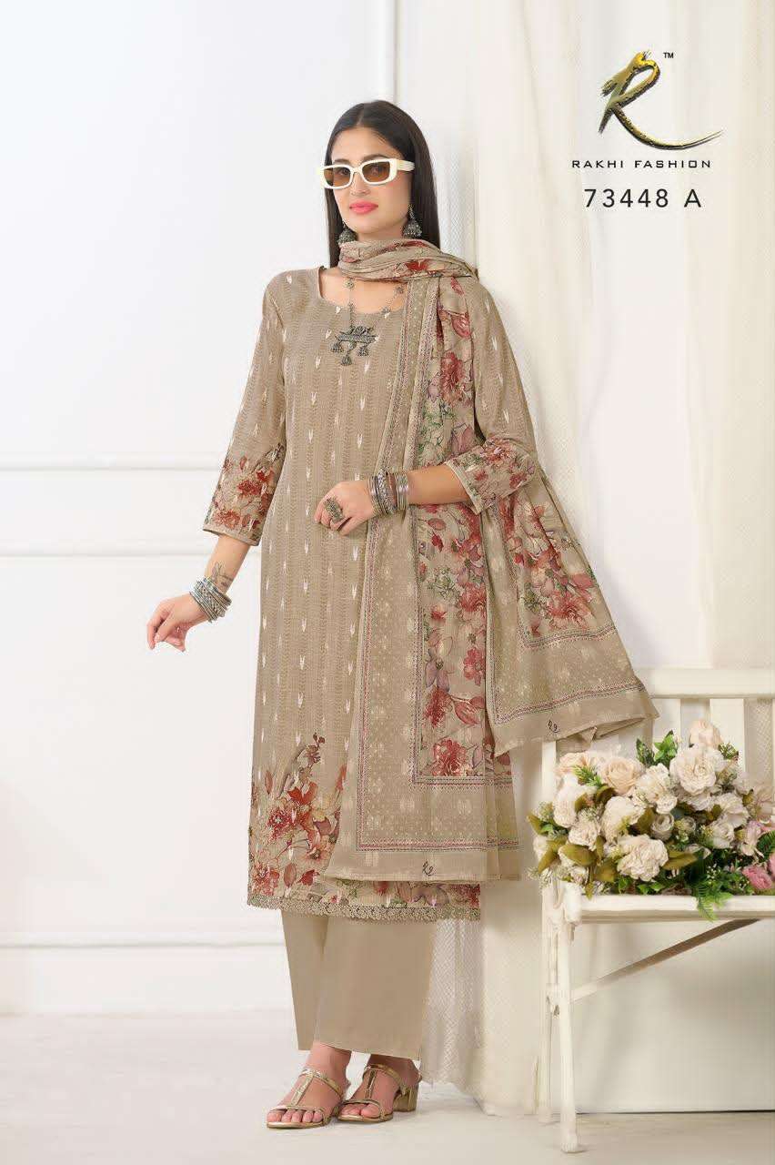 Rakhi Fashion Summer Freesia 73448 Premium Cotton Dress Material