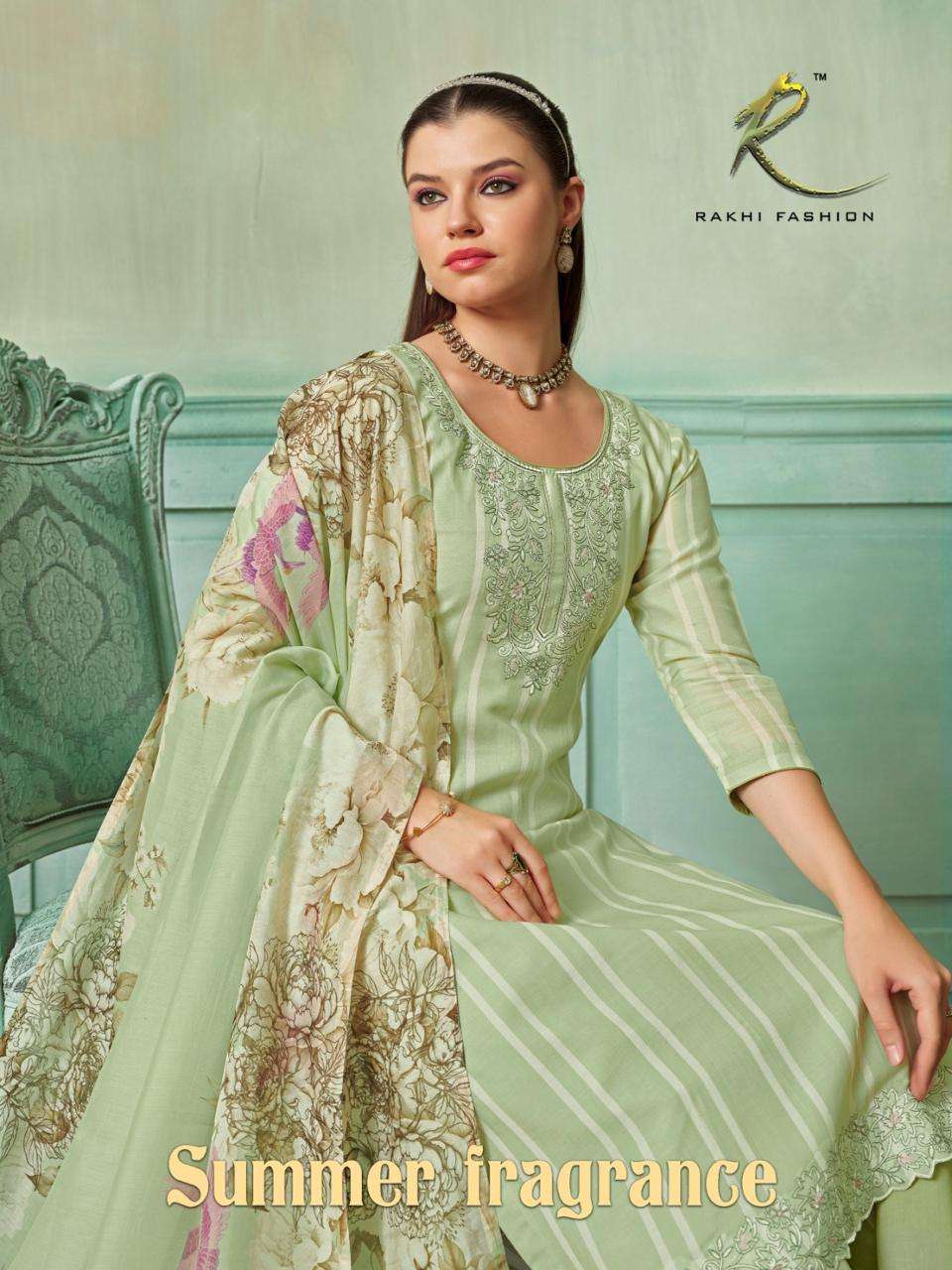 Rakhi Fashion Summer Galaxy 73419 Chanderi Dress Material - Amrah Wholesale
