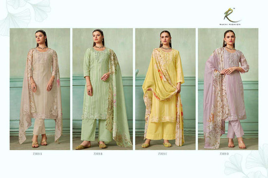 Rakhi Fashion Summer Galaxy 73419 Chanderi Dress Material - Amrah Wholesale