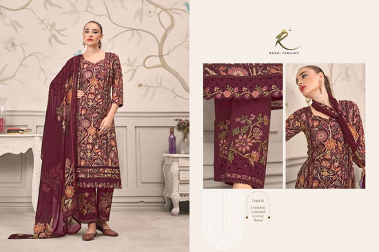 Rakhi Fashion Summer Galaxy 73464 Premium Cotton Embroidered Dress Material - Amrah Wholesale