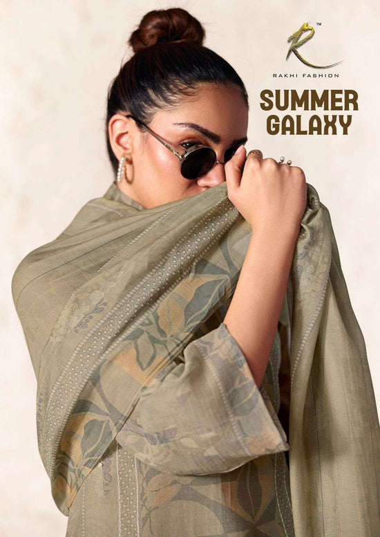 Rakhi Fashion Summer Galaxy 73400 Chanderi Dress Material Wholesale