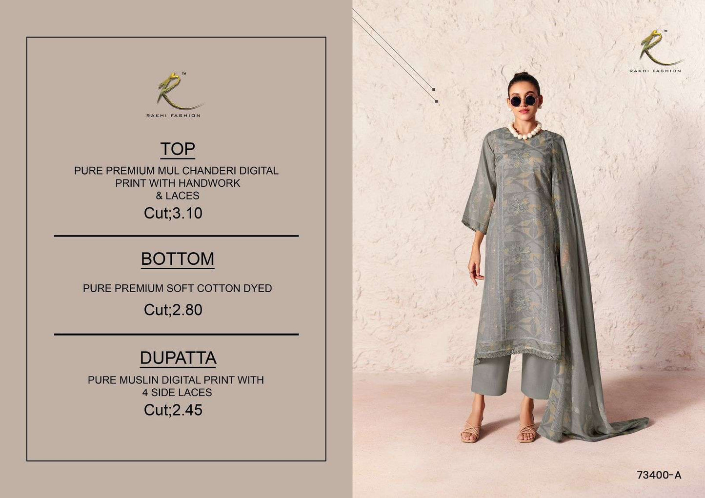 Rakhi Fashion Summer Galaxy 73400 Chanderi Dress Material Wholesale