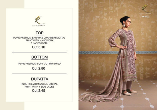 Rakhi Fashion Summer Galaxy 73142 Banarasi Chanderi Dress Material Wholesale - Amrah Wholesale