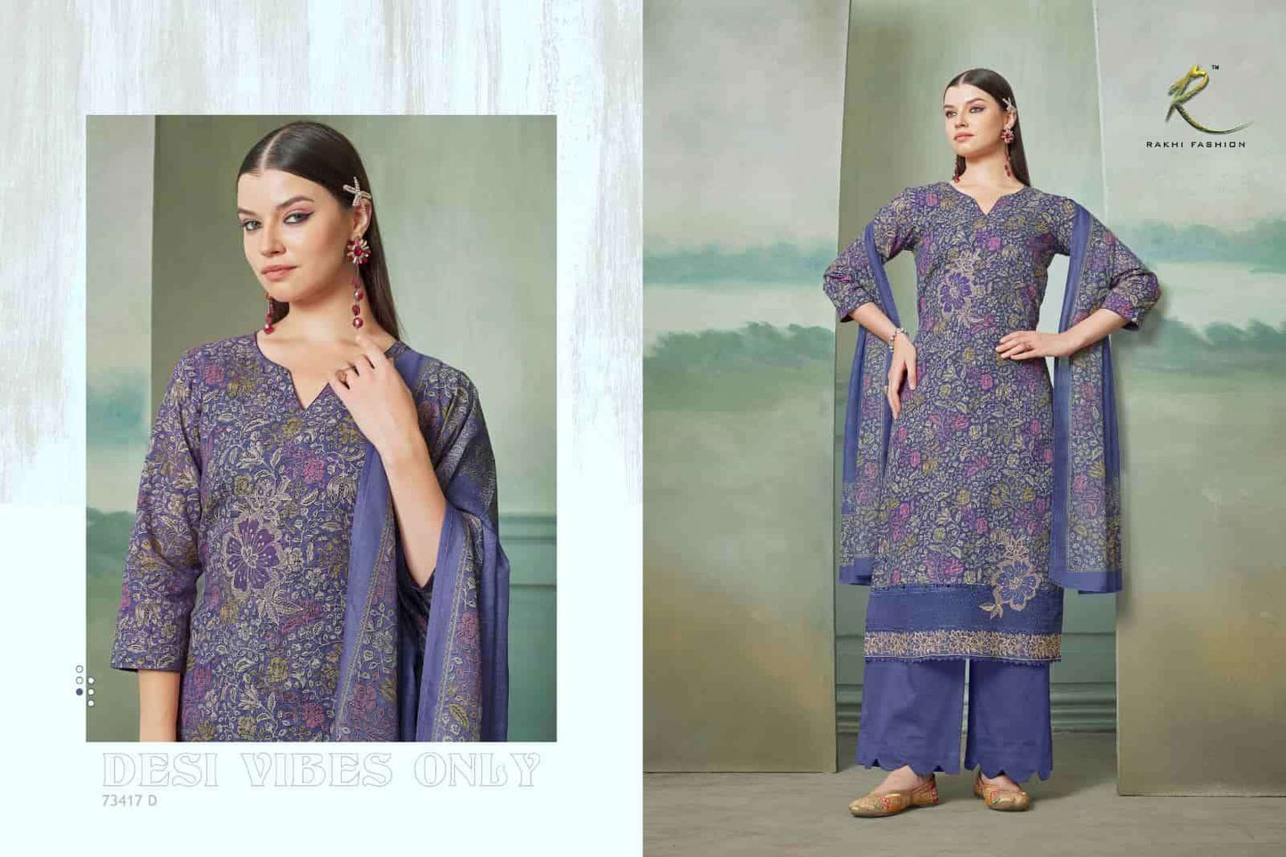 Rakhi Fashion Summer Glamza 73417 Linen Dress Material - Amrah Wholesale